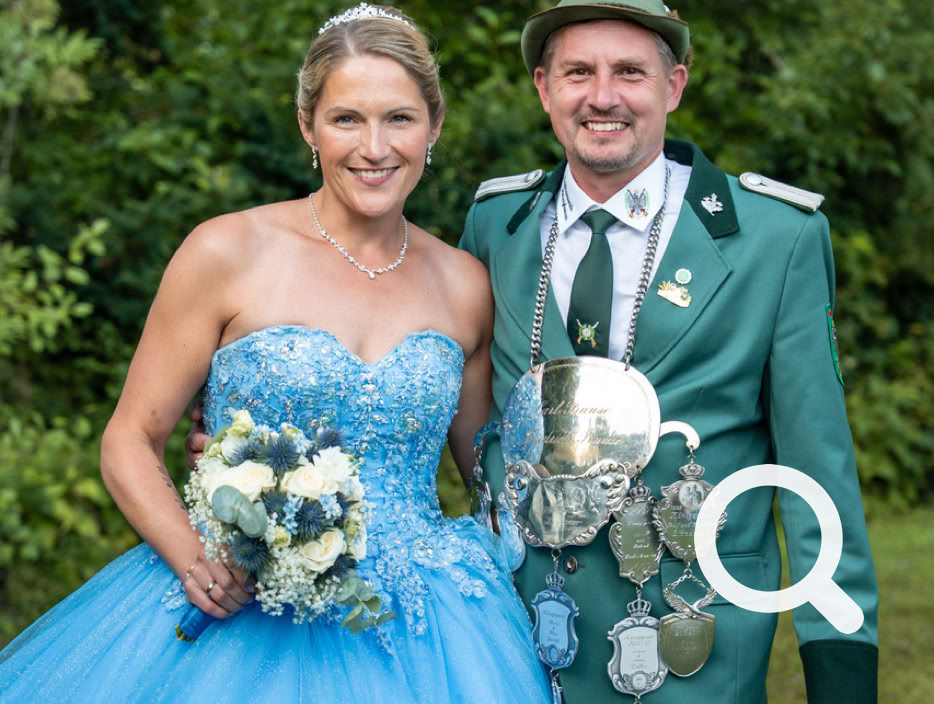 Königspaar  König Michael Schröder  mit Königin Daniela Schröder  (Ehefrau)